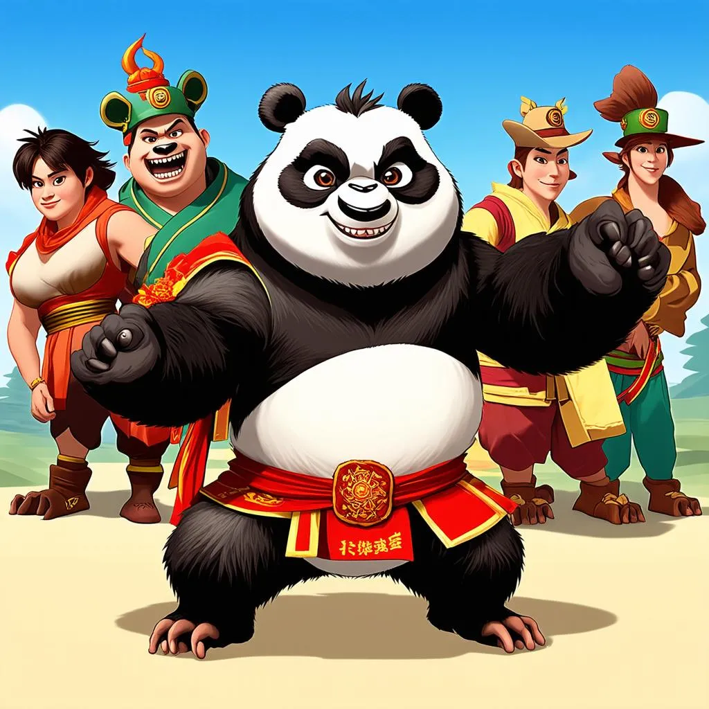 Các nhân vật trong game Kung Fu Panda