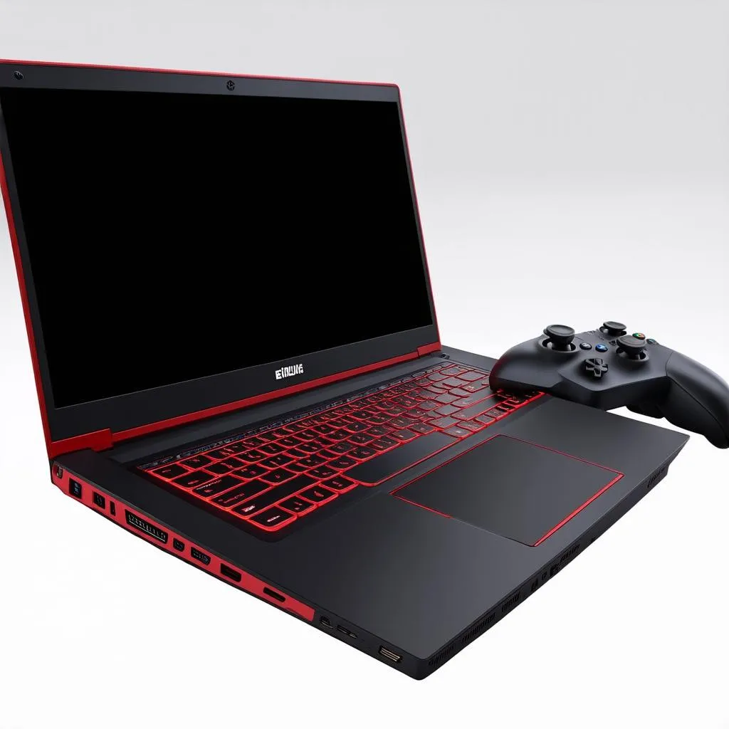 Laptop gaming và tay cầm