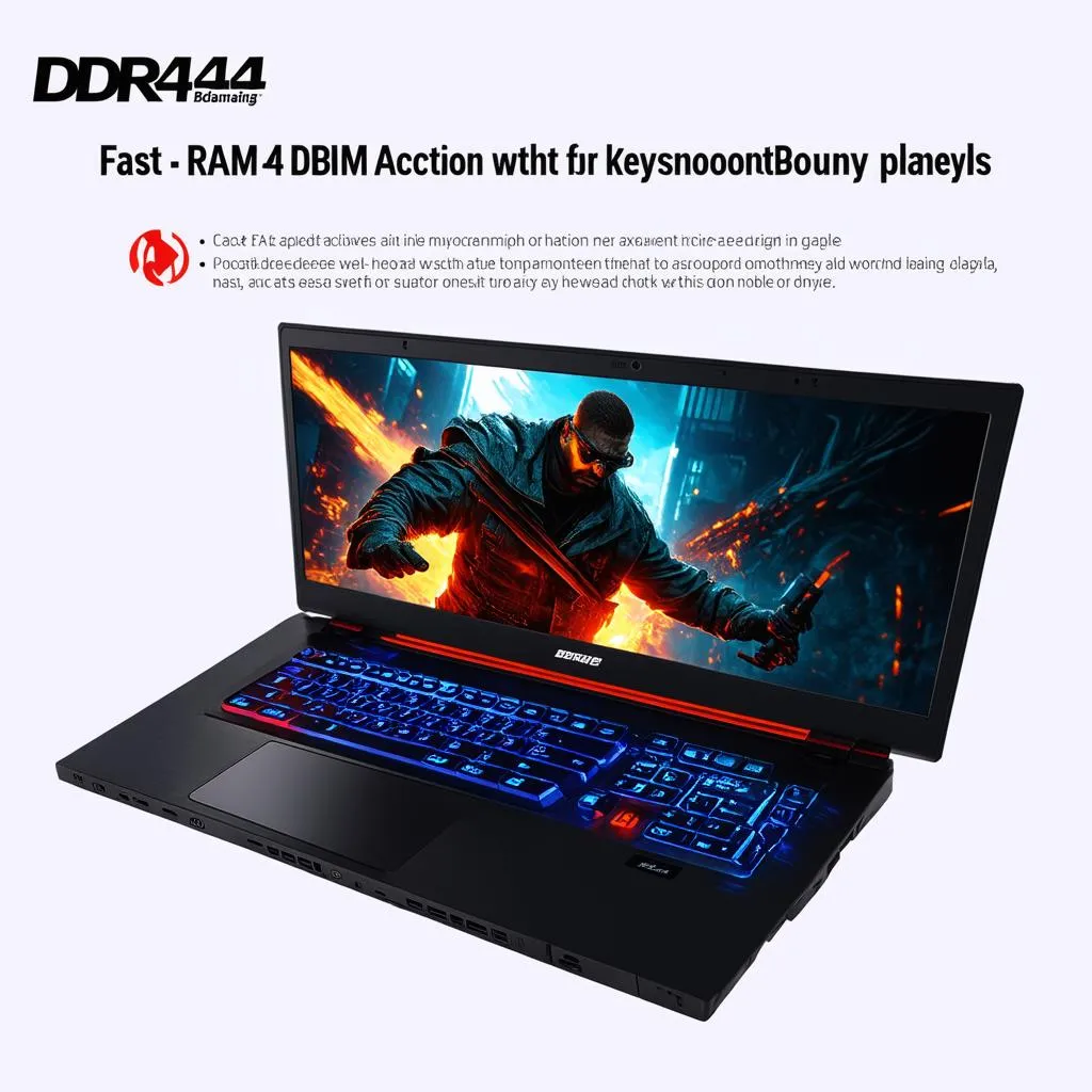 Gaming Laptop with DDR4 RAM