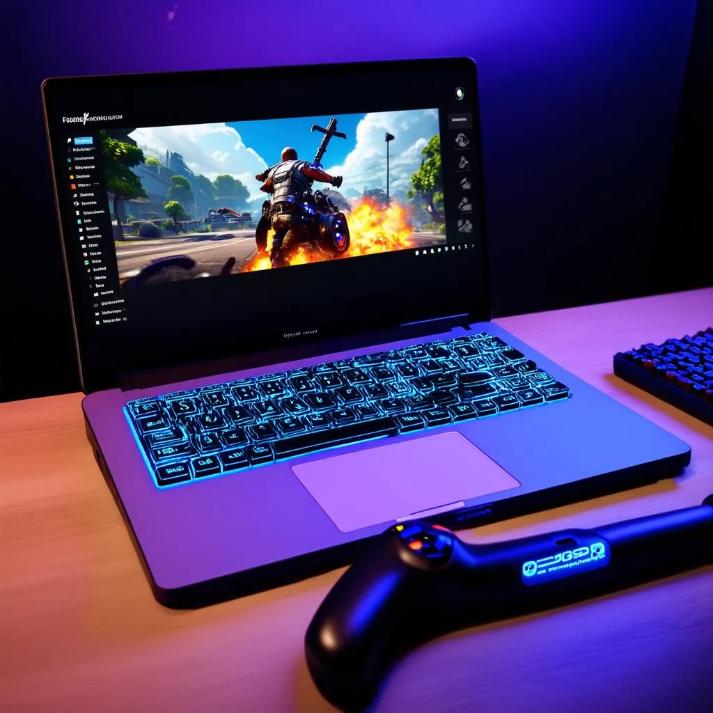 Laptop kết nối Shadow Cloud Gaming