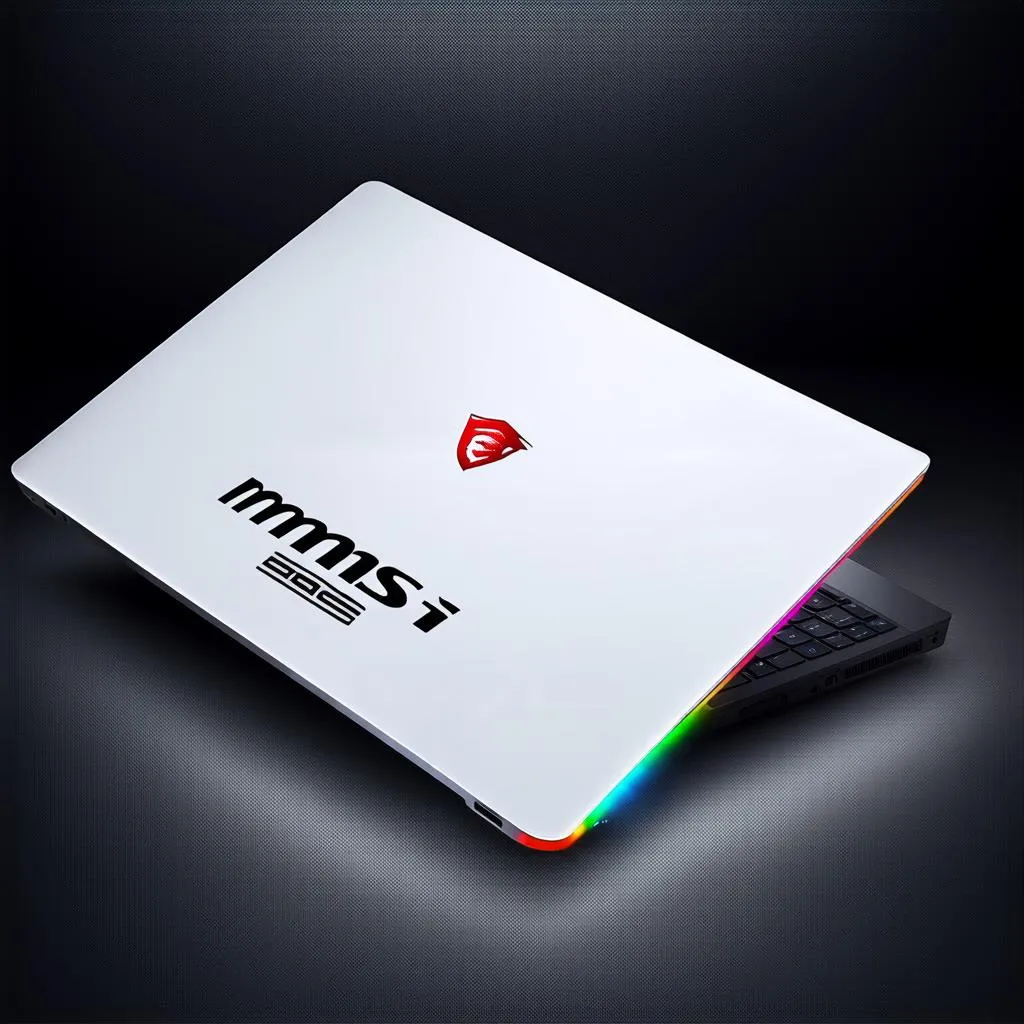 Laptop MSI gaming màu trắng