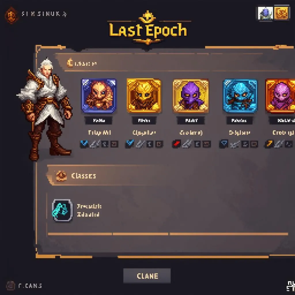 Last Epoch Character Selection