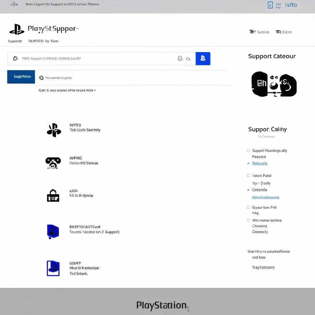 Trang web hỗ trợ PlayStation