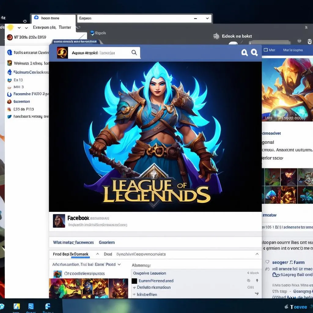 Game Liên minh huyền thoại trên Facebook