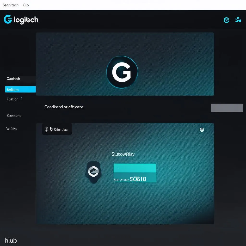 giao diện logitech gaming software