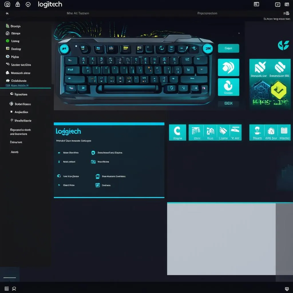 Giao diện Logitech Gaming Software