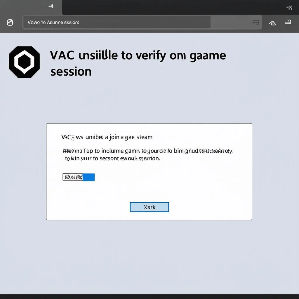 Lỗi VAC unable to verify game session