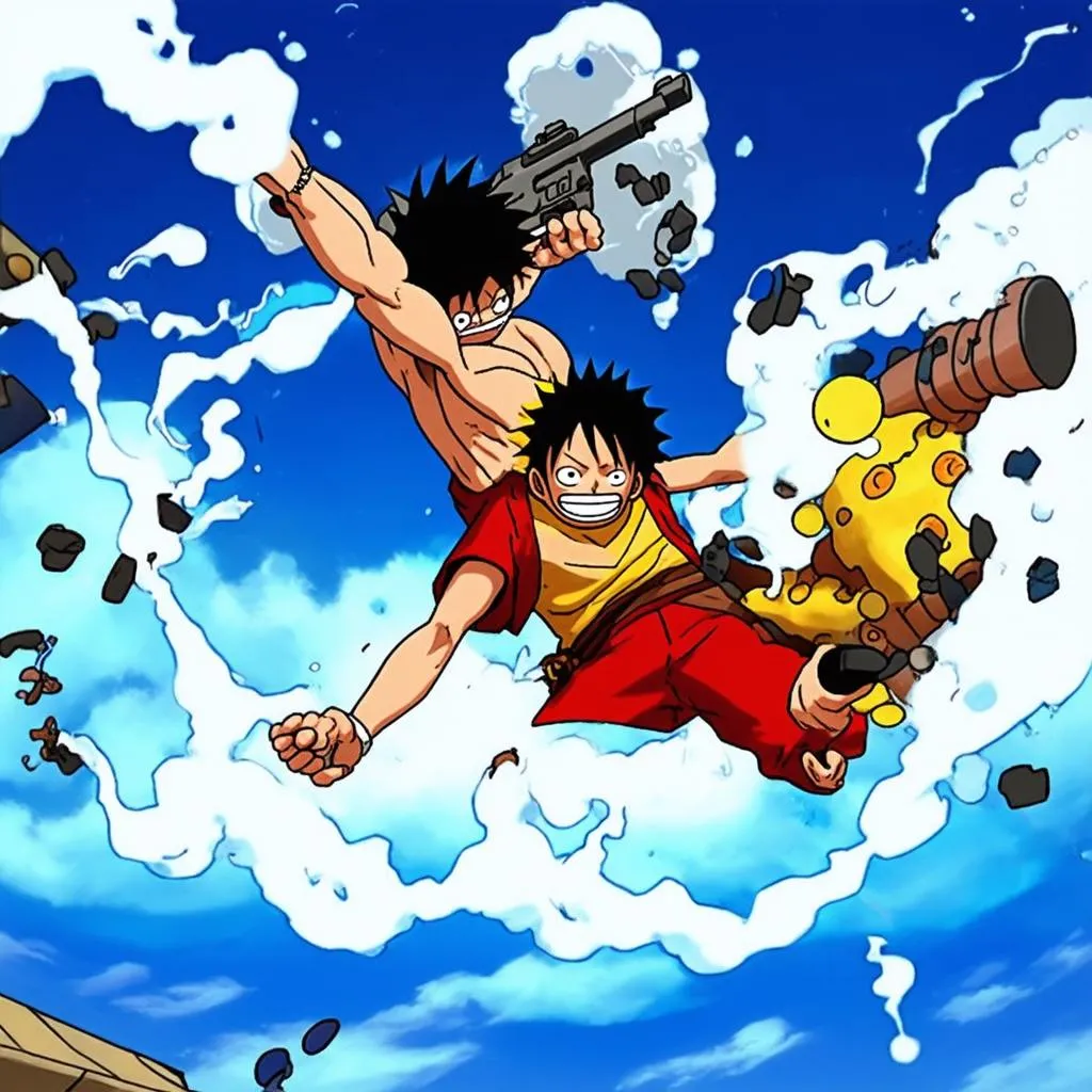 Luffy chiến đấu