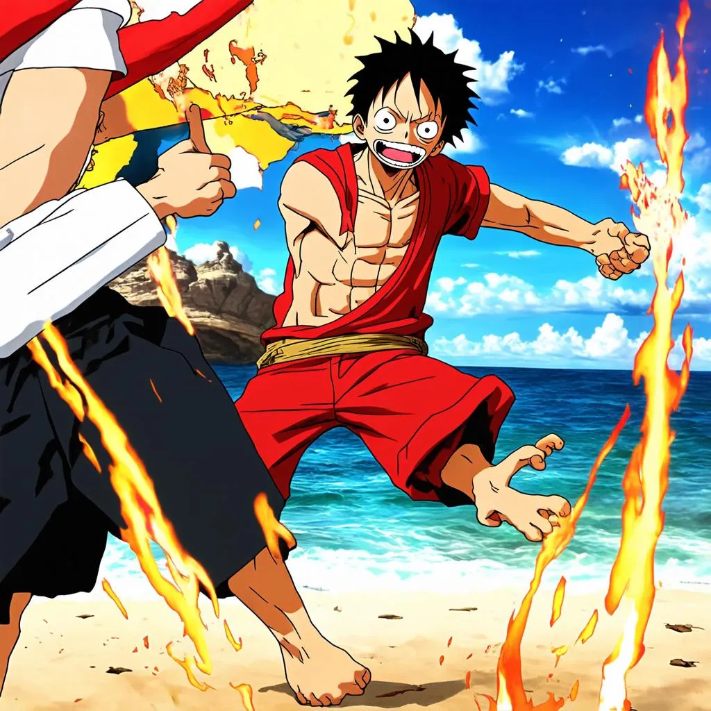 Luffy chiến đấu