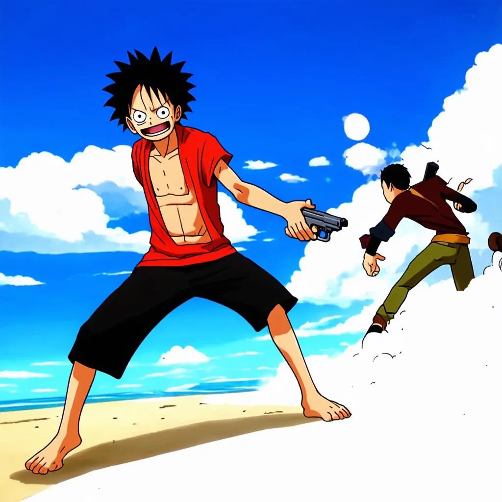 Luffy sử dụng Bao Quyền