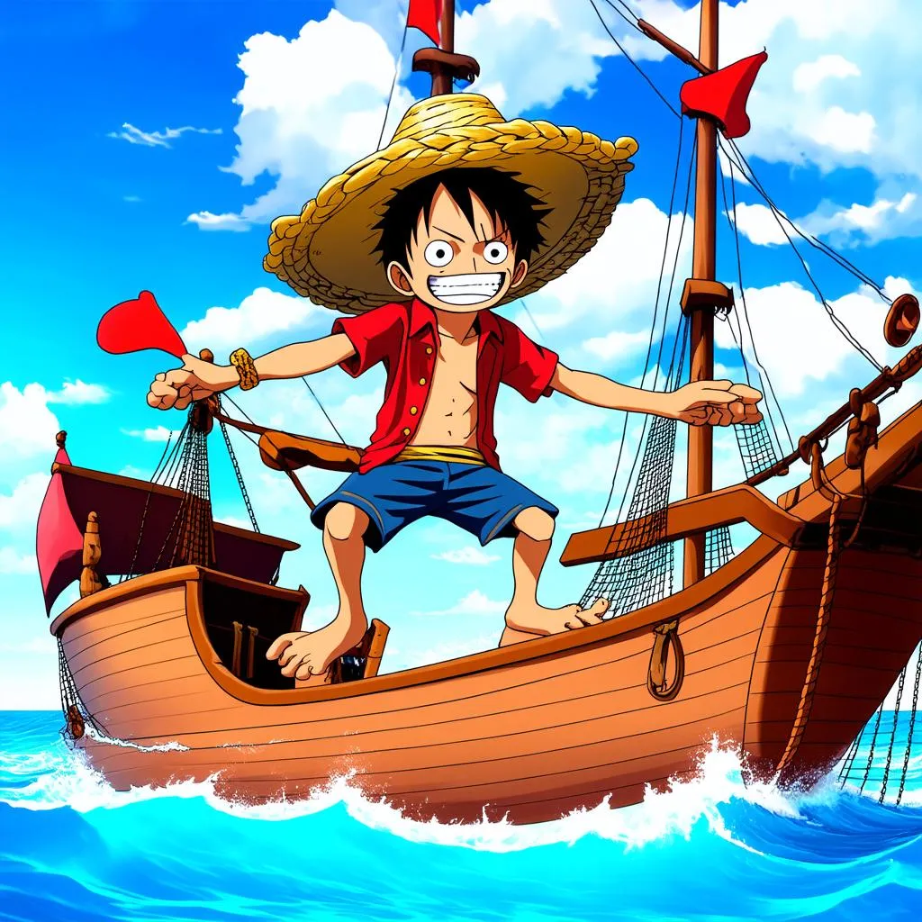 Luffy Mũ Rơm Tìm Kiếm Kho Báu One Piece