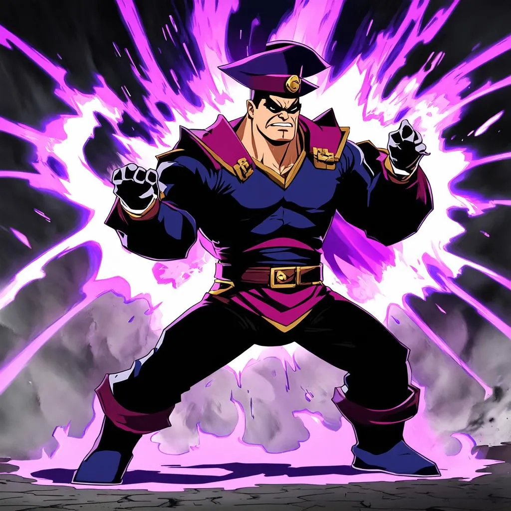 M. Bison tung đòn Psycho Crusher