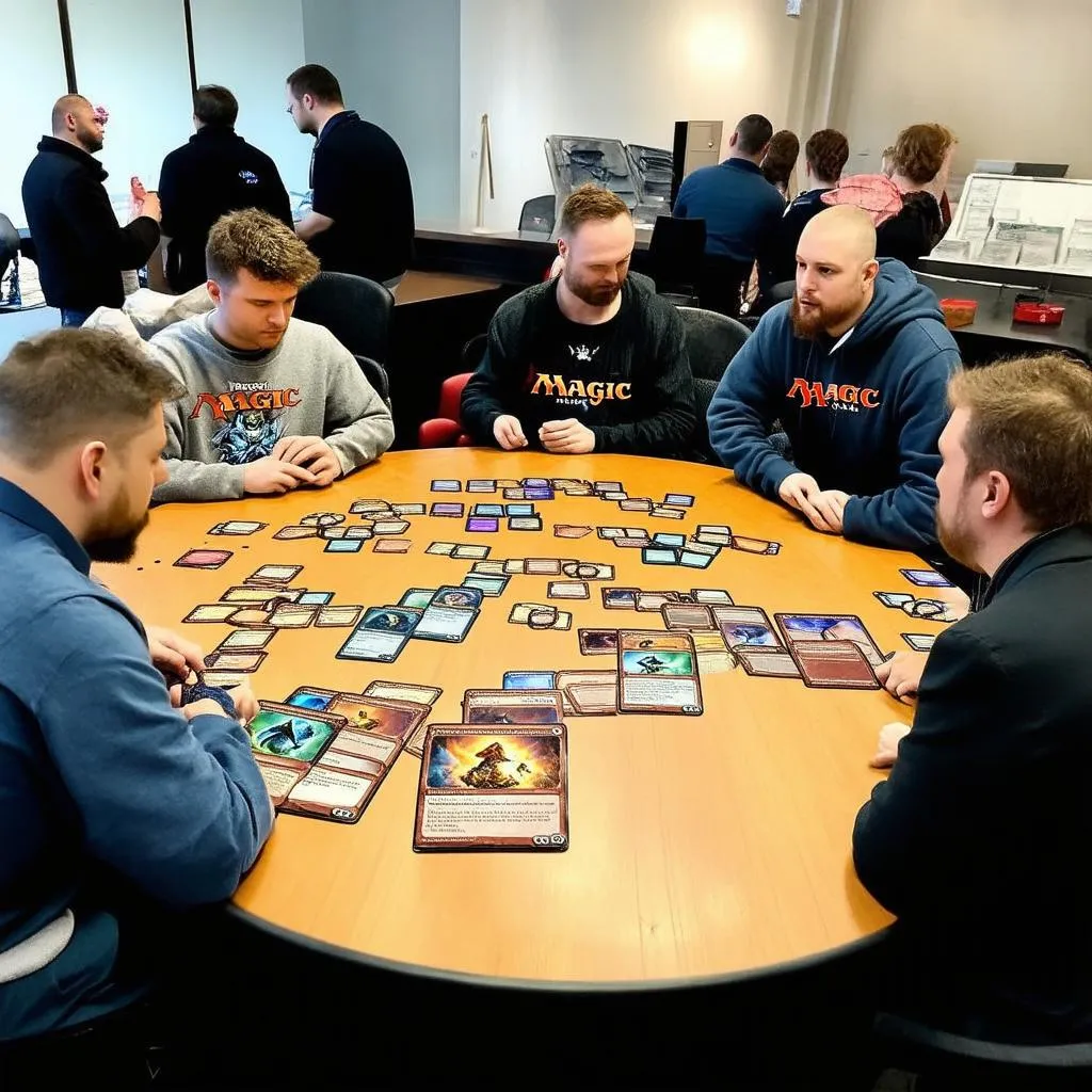 Magic: The Gathering Cards on a table