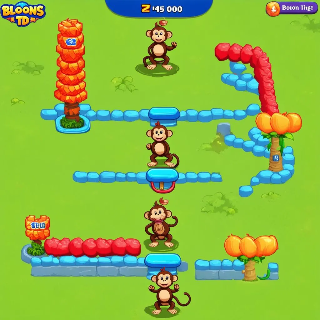 Màn chơi Bloons Monkey TD