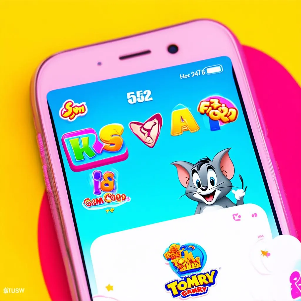 Màn hình chơi game Tom và Jerry trên điện thoại