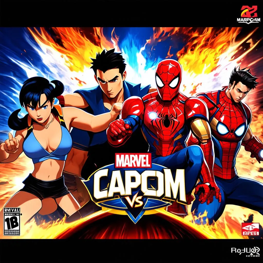 Poster game Marvel vs Capcom