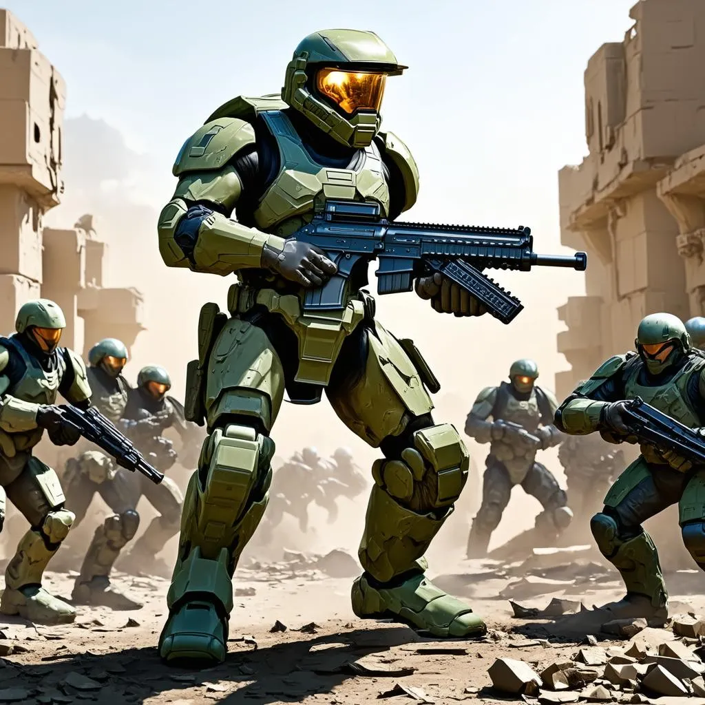 Master Chief đối diện với quân thù