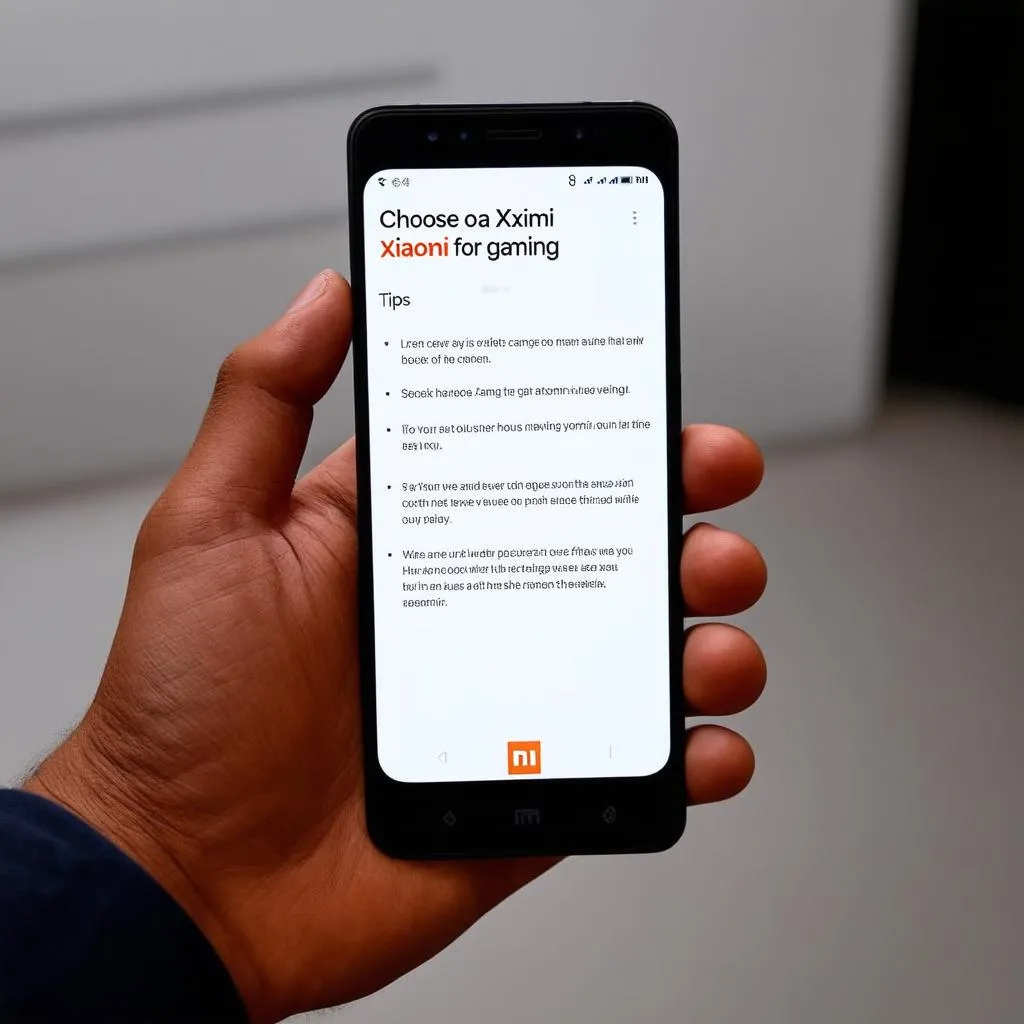 Mẹo chọn xiaomi chơi game