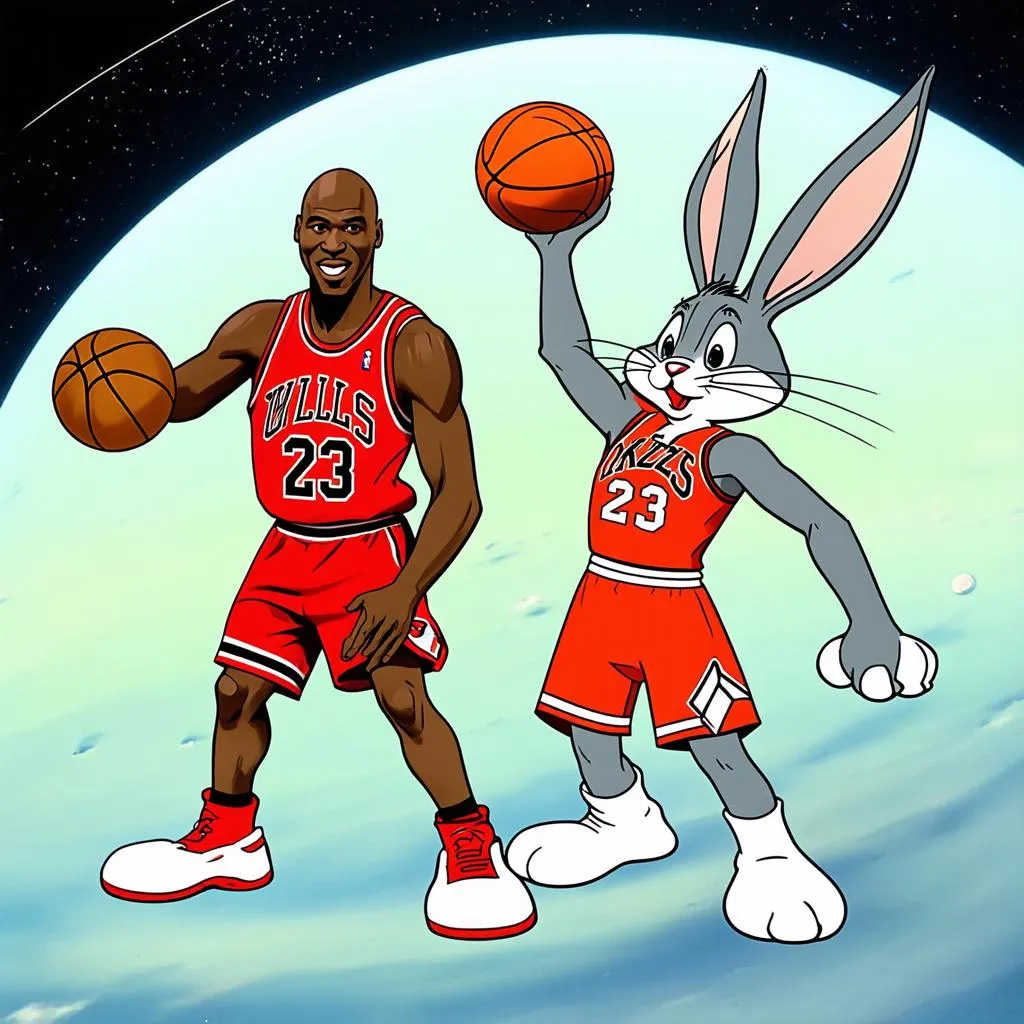 Michael Jordan và Bugs Bunny trong Space Jam