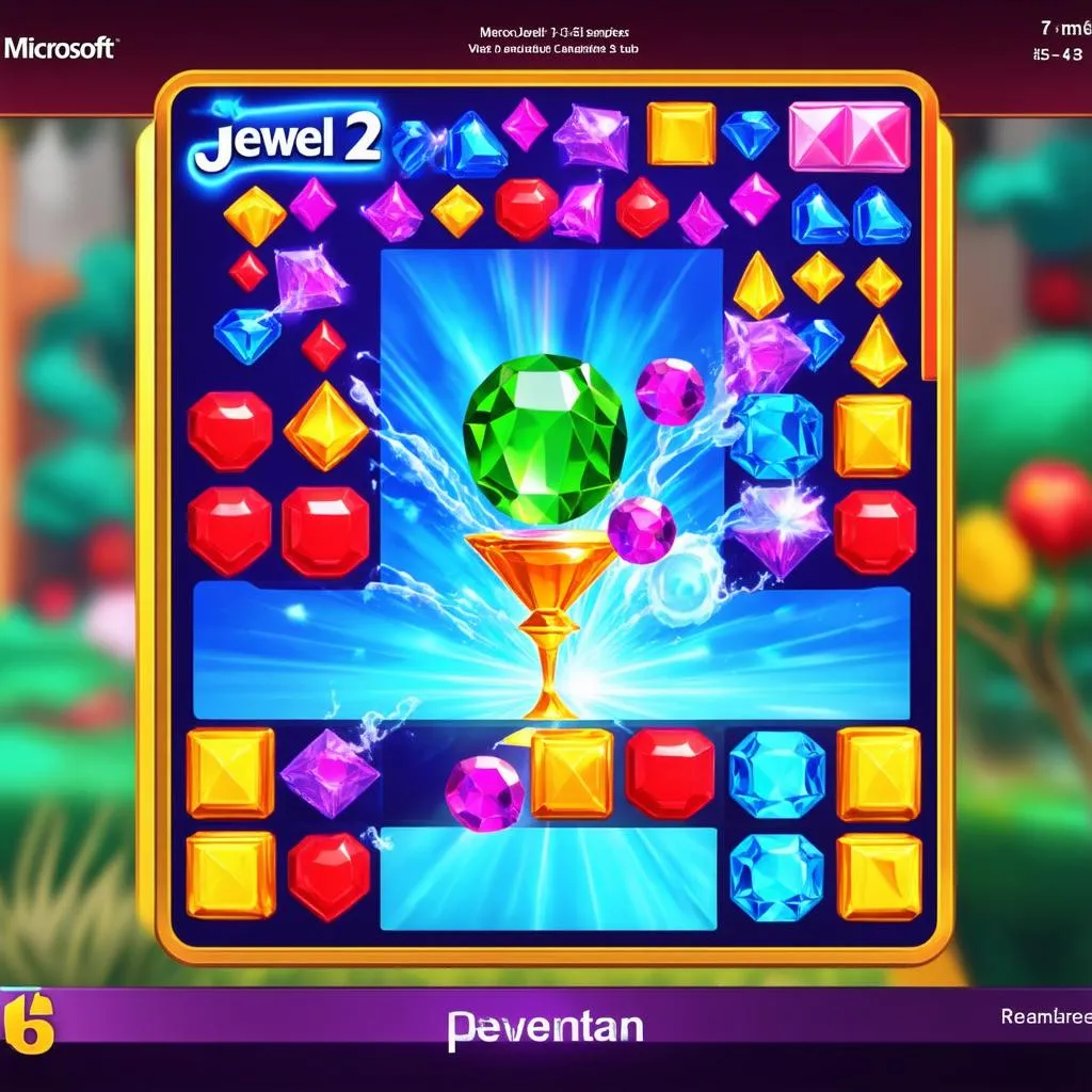 Giao diện game Microsoft Jewel 2