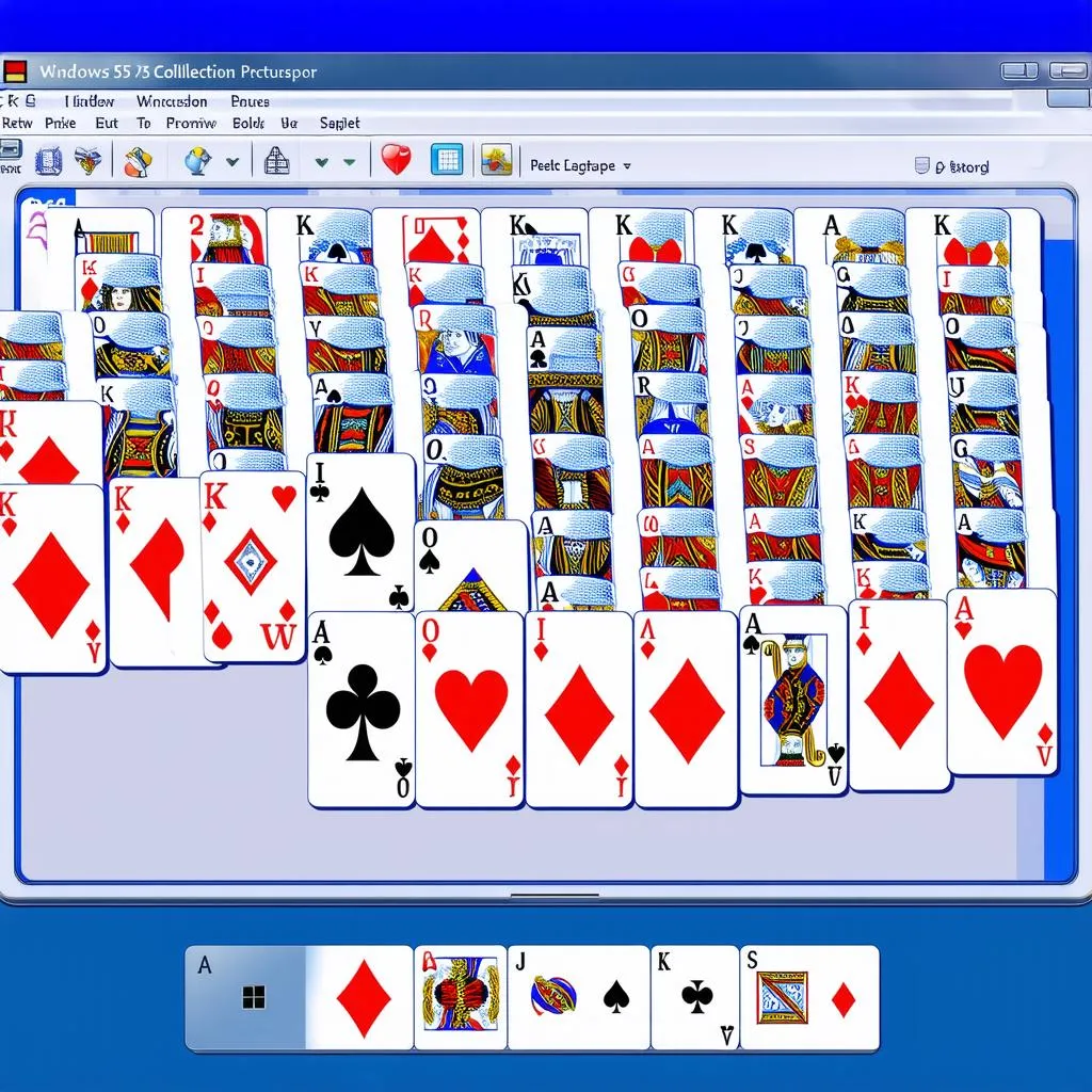 Microsoft Solitaire Collection trên Windows 95