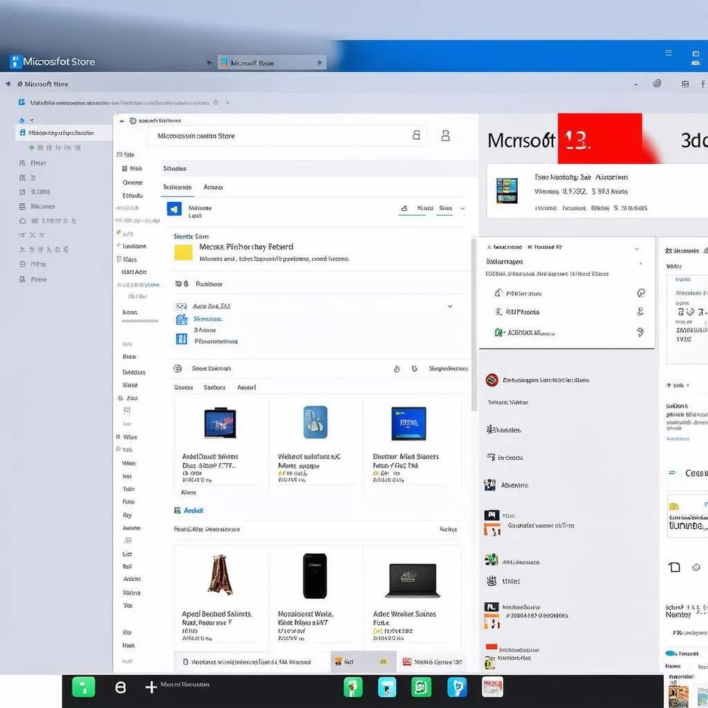 Giao diện Microsoft Store