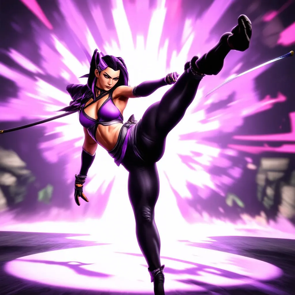 Mileena MK1 Trong Game