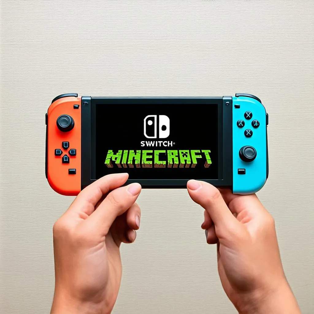 Minecraft Nintendo Switch giao diện