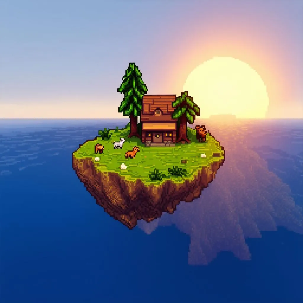 Minecraft Skyblock Island