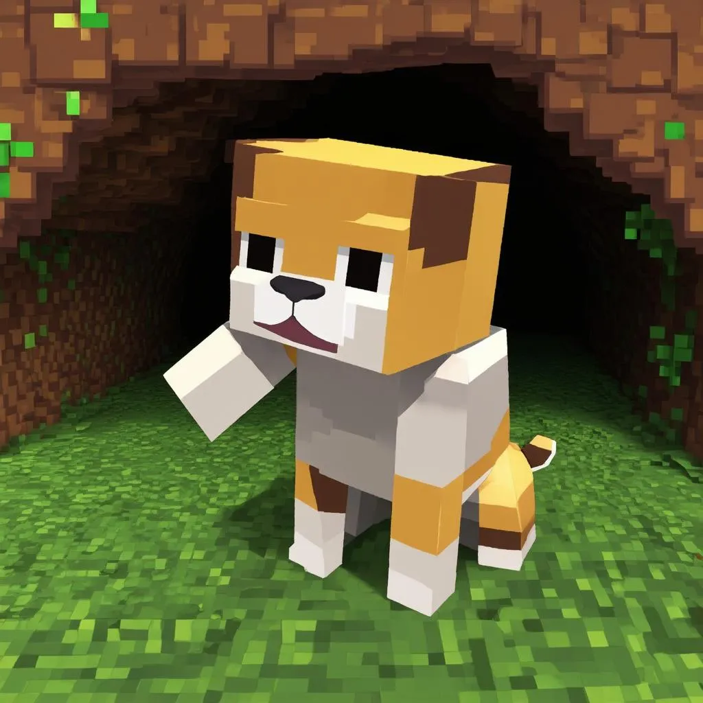 Minecraft Sniffer trong hang động