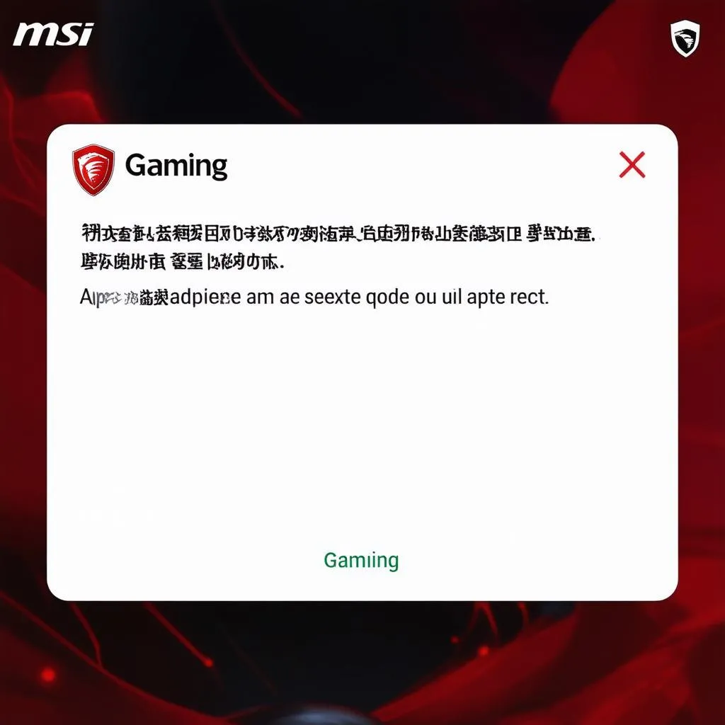 MSI Gaming App cập nhật