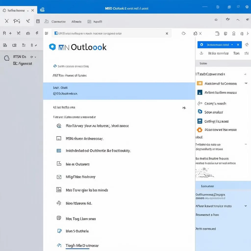 Giao diện MSN Outlook