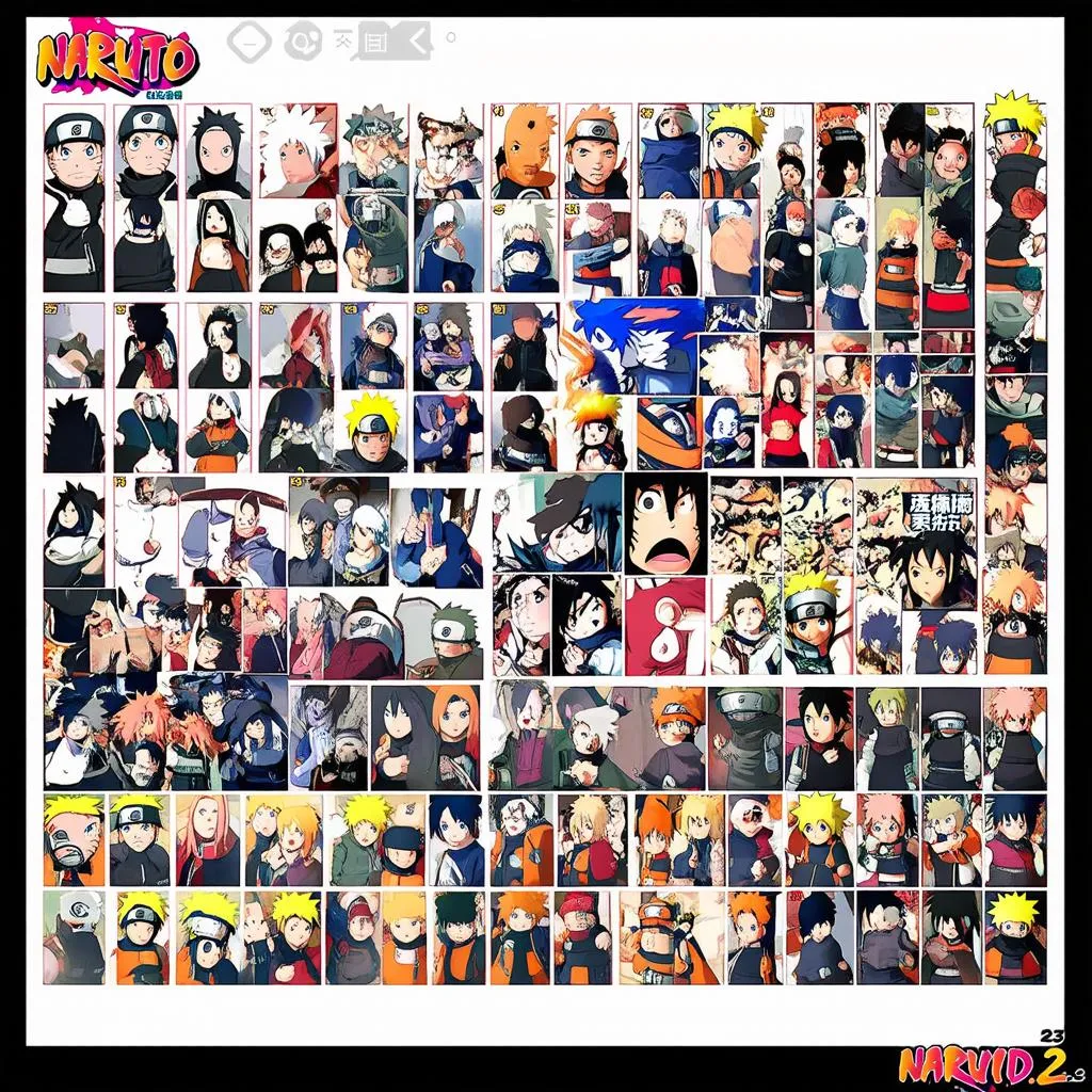 Naruto 2.3 character selection