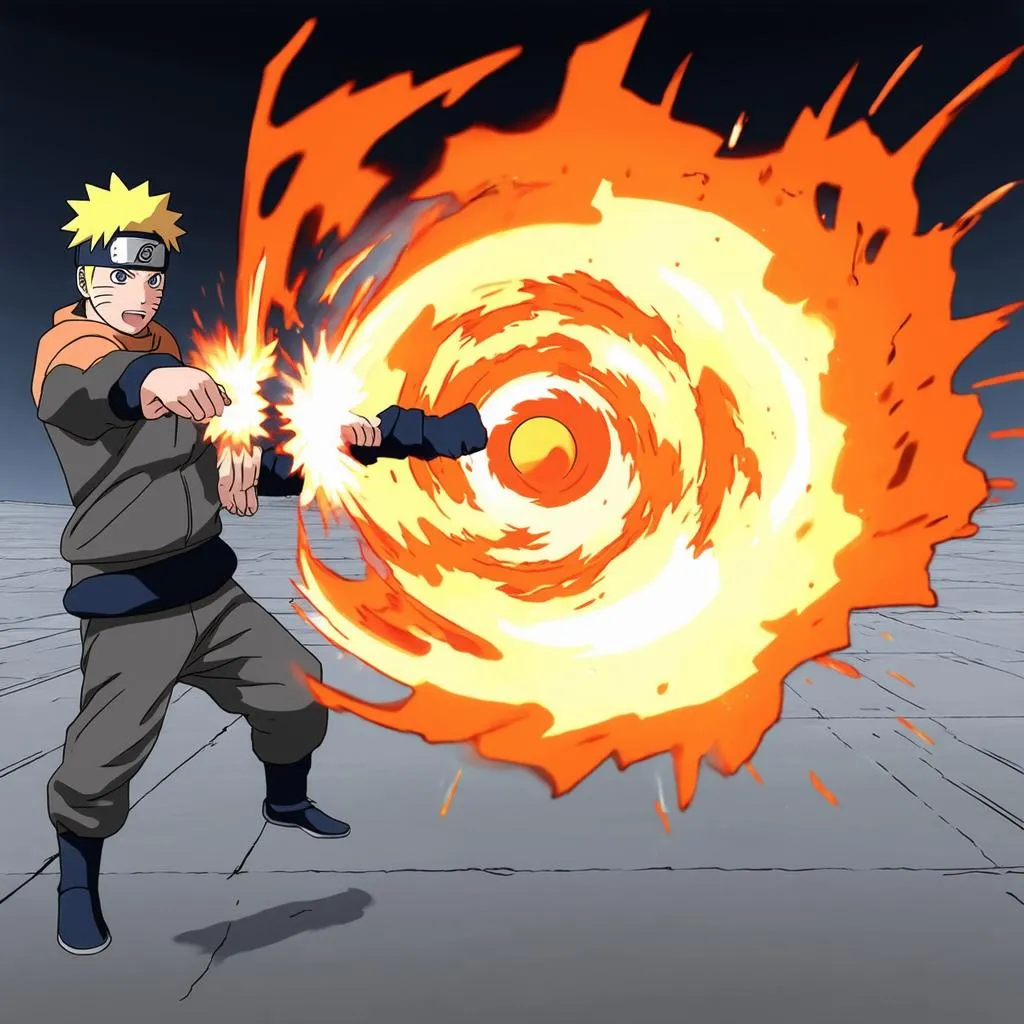 Naruto sử dụng Rasengan