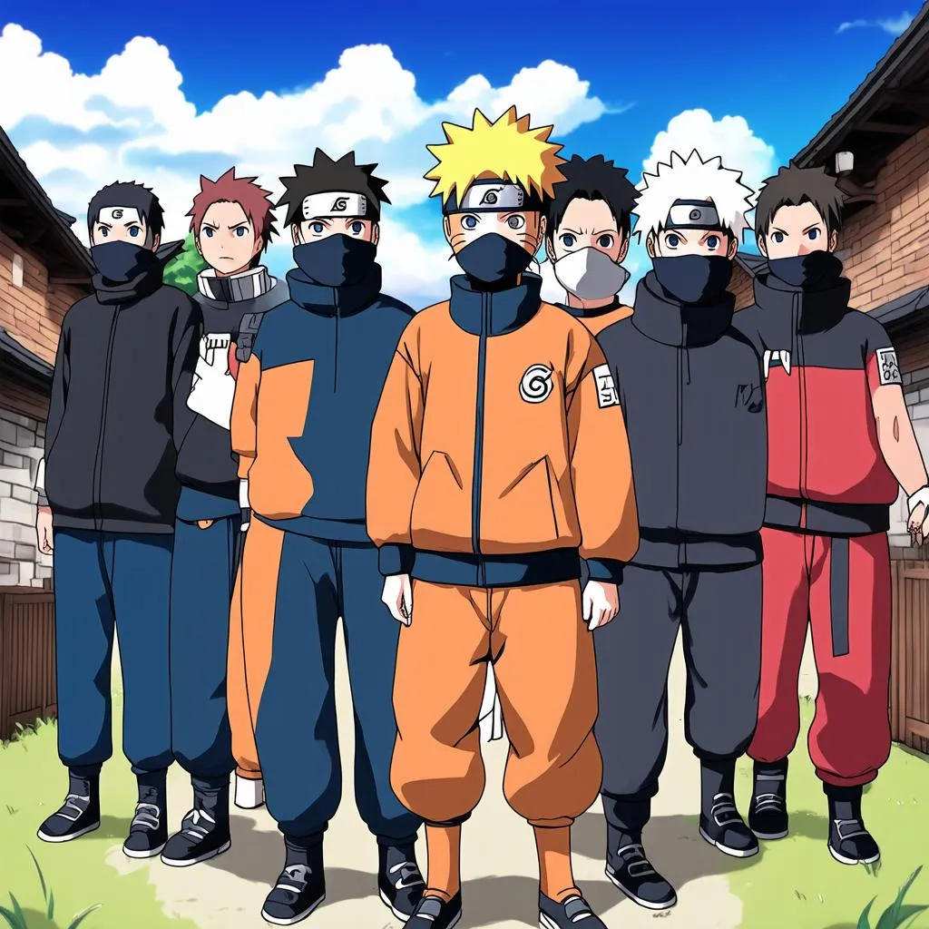 Naruto and friends