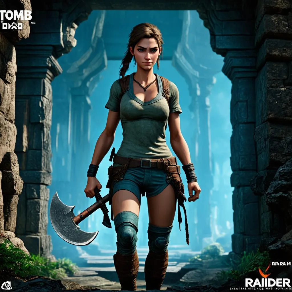 Lara Croft trong New Tomb Raider