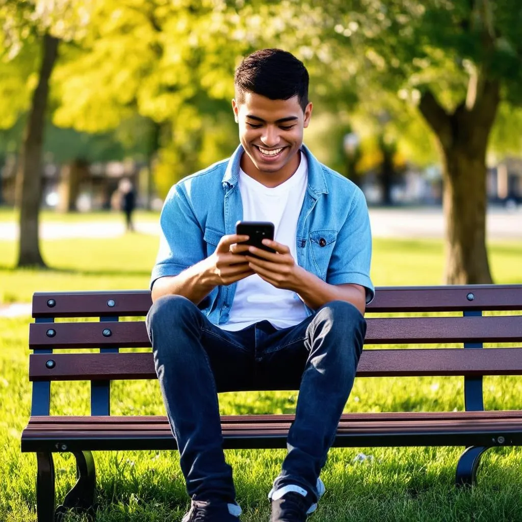 man-playing-game-on-smartphone