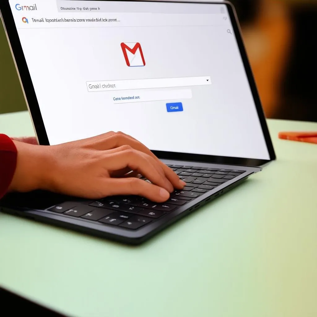 Nhập thông tin đăng nhập Gmail