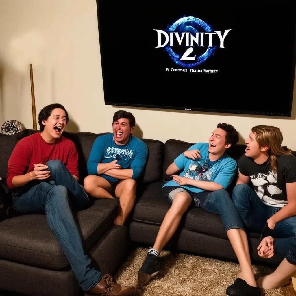 Friends playing Divinity 2