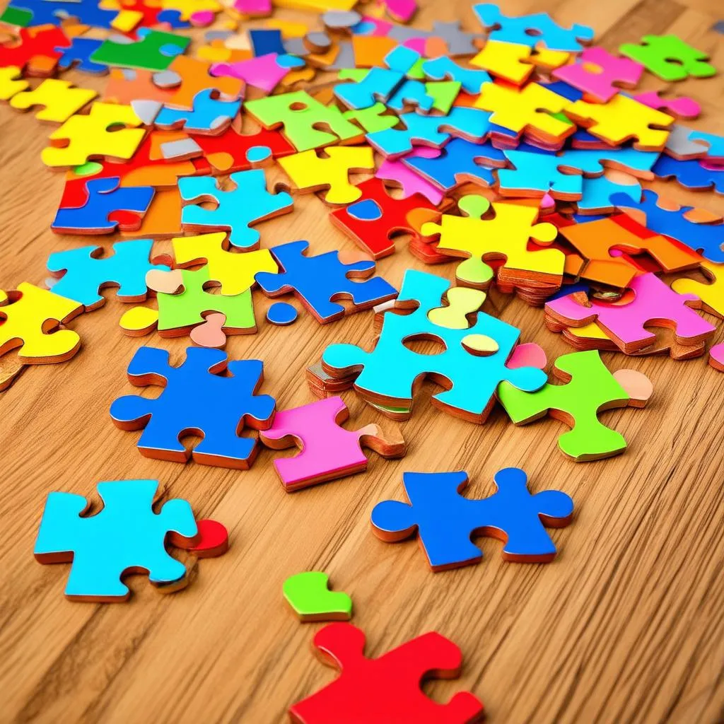 colorful puzzle pieces