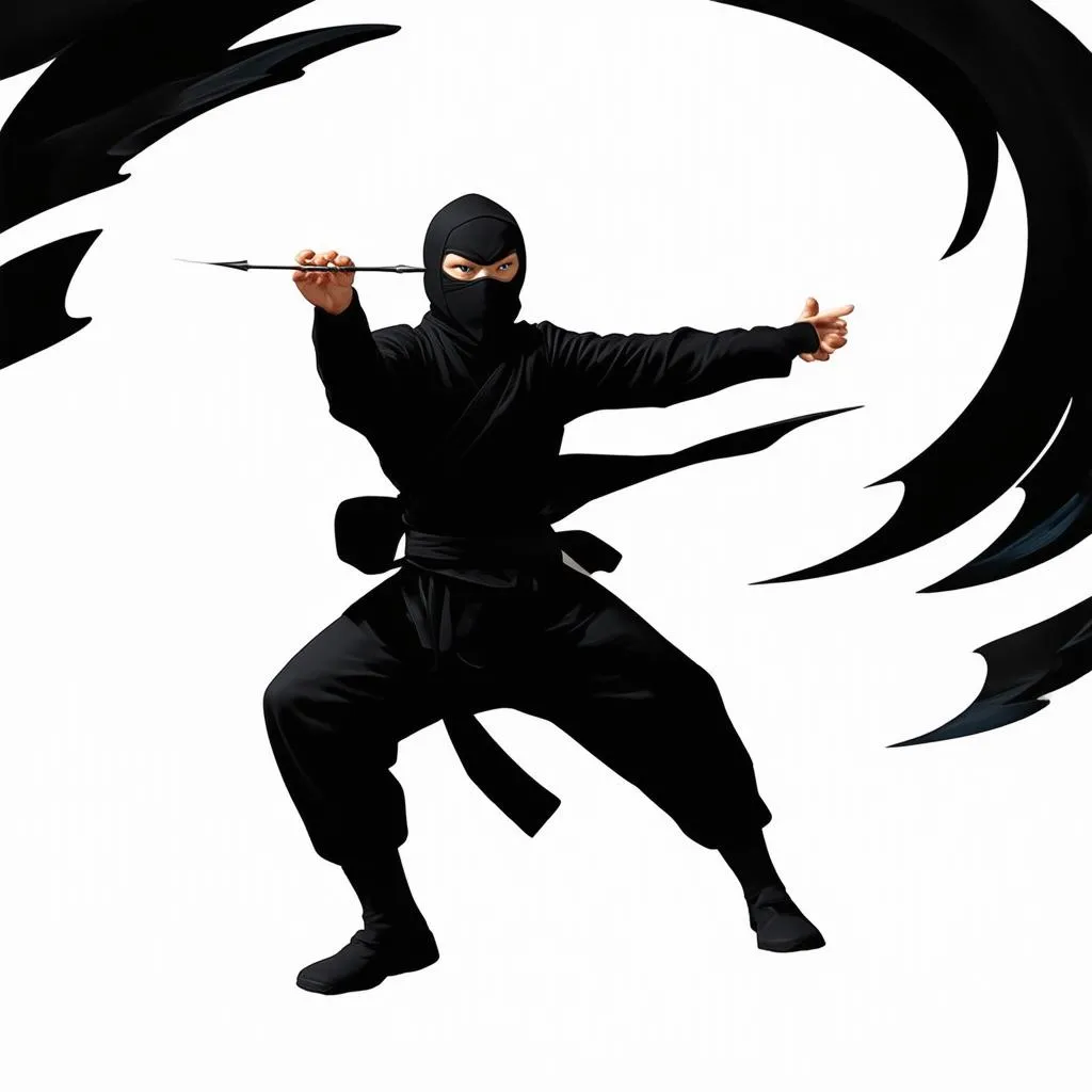 Ninja sử dụng phi tiêu