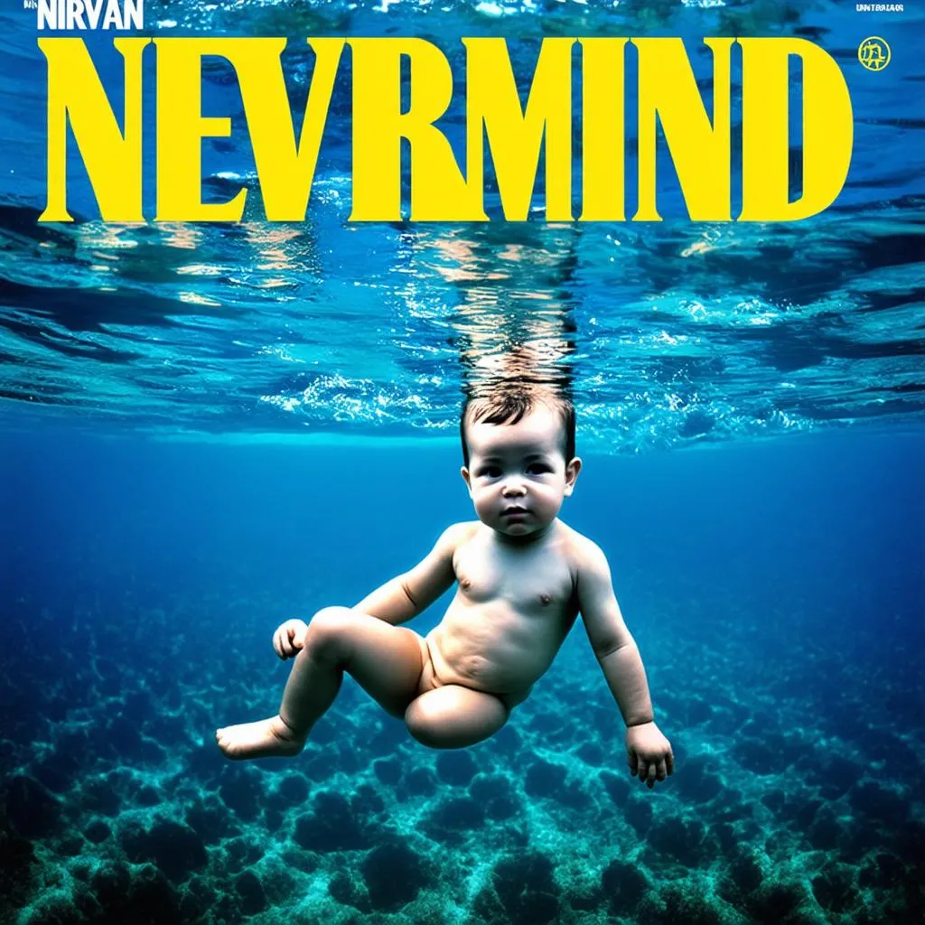 Nevermind album cover by Nirvana