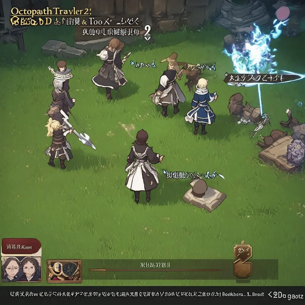 Octopath Traveler 2 chiến đấu