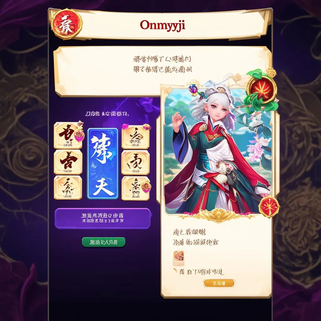 Giao diện game Onmyoji