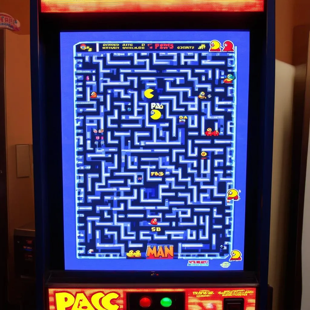 Màn hình chơi game Pac Man cổ điển