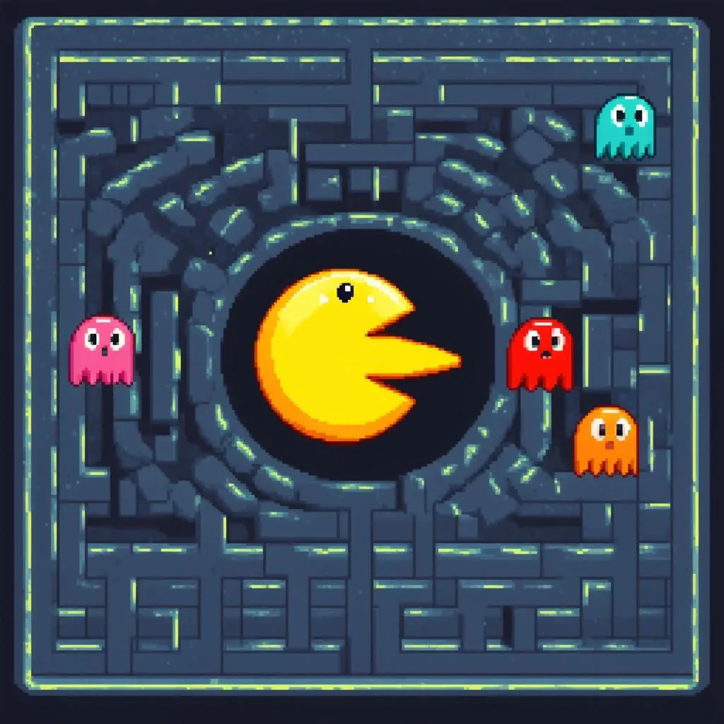 Pac-Man trong mê cung