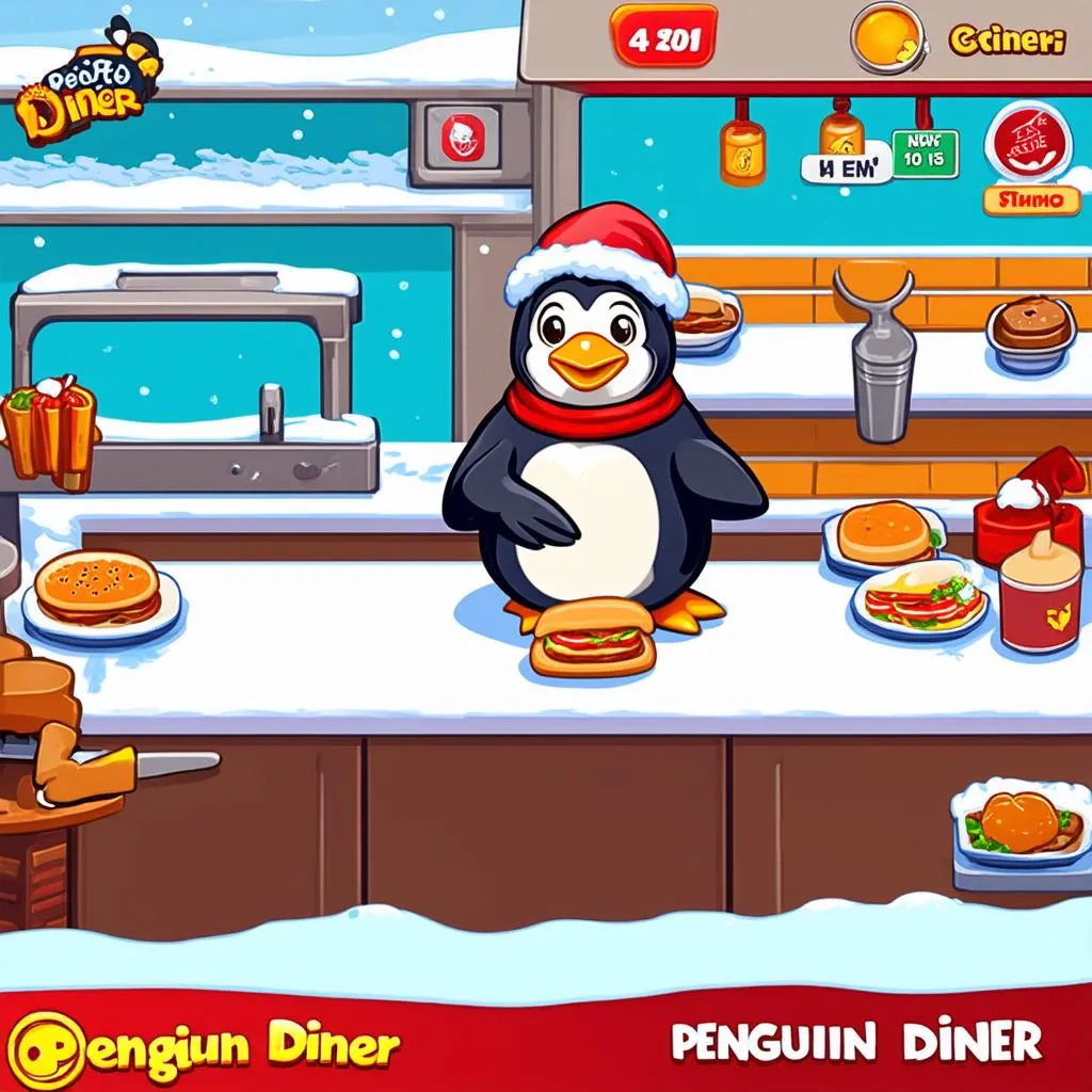 Penguin Diner gameplay