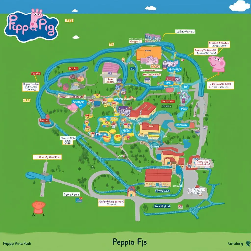 Peppa Pig Land Map