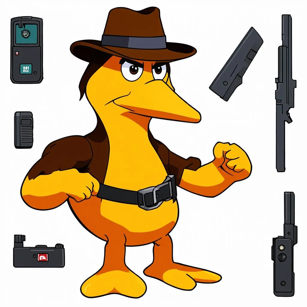 Perry the Platypus đội mũ nón