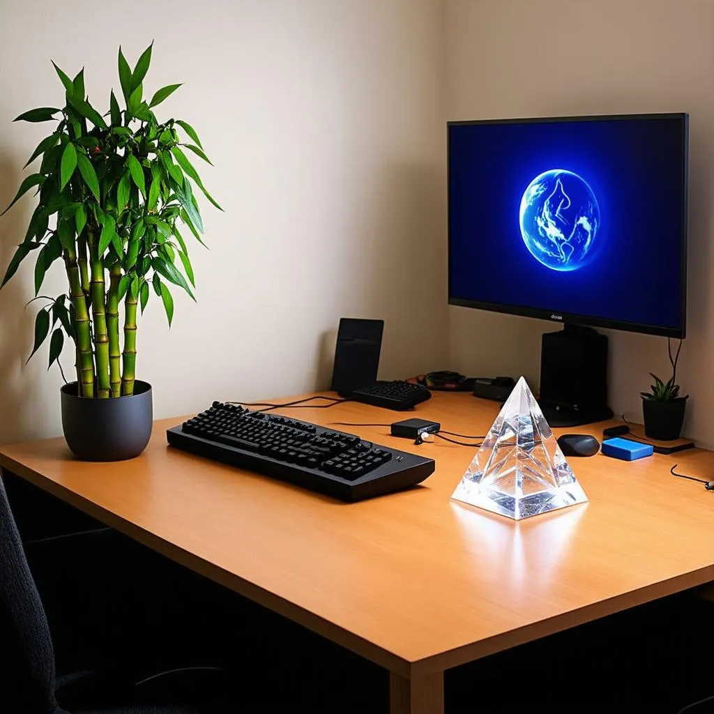 Gaming Setup with Feng Shui Elements